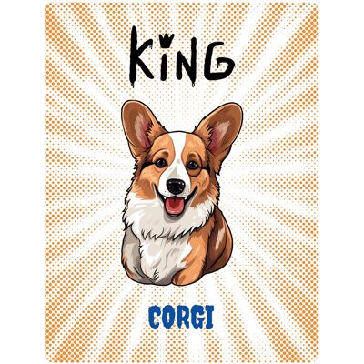 OEM Targa King Corgi - 20x28 Cm OEM Targa King Corgi - 20x28 Cm