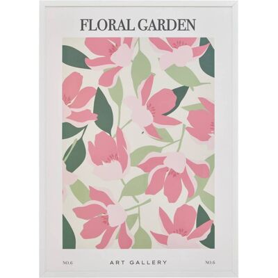 ATMOSPHERA Poster Con Cornice Fleur De Rose 50x70cm - Créateur D'Intérieur ATMOSPHERA Poster Con Cornice Fleur De Rose 50x70cm - Créateur D'Intérieur