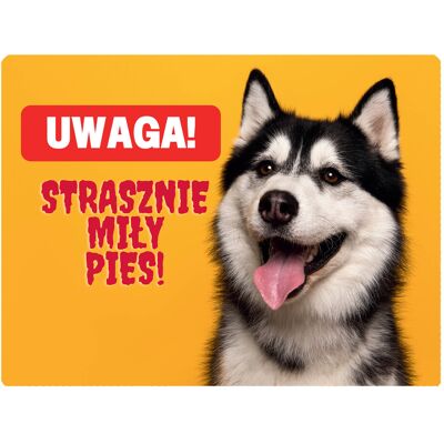 OEM Una Bellissima Targa Con L'Immagine Di Un Husky - 20x28 Cm OEM Una Bellissima Targa Con L'Immagine Di Un Husky - 20x28 Cm
