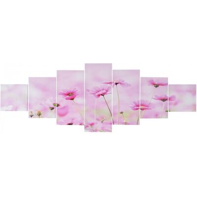 DÉCOSHOP26 - Kit Tela Decorazione Murale Da 7 Pezzi 245x87 Cm Motivo Floreale Dec04042 DÉCOSHOP26 - Kit Tela Decorazione Murale Da 7 Pezzi 245x87 Cm Motivo Floreale Dec04042
