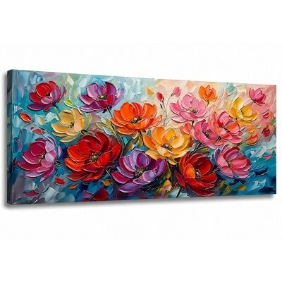 LUPIA Quadro Moderno Soggiorno Camera Da Letto Canvas World Armonia Di Petali 52x122 Cm, Stampa Su Tela, Telaio In Legno LUPIA Quadro Moderno Soggiorno Camera Da Letto Canvas World Armonia Di Petali 52x122 Cm, Stampa Su Tela, Telaio In Legno