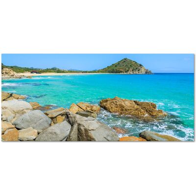 LUPIA Quadro Moderno Canvas Deep 65x143 Cm Cagliari - Costa Rei Scogli LUPIA Quadro Moderno Canvas Deep 65x143 Cm Cagliari - Costa Rei Scogli