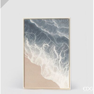 EDG Enzo De Gasperi Quadro Abstract Rettangolare Beach Onde 120 X 80 Cm Colore Acqua – Decorazione Parete Design Moderno Casa EDG Enzo De Gasperi Quadro Abstract Rettangolare Beach Onde 120 X 80 Cm Colore Acqua – Decorazione Parete Design Moderno Casa