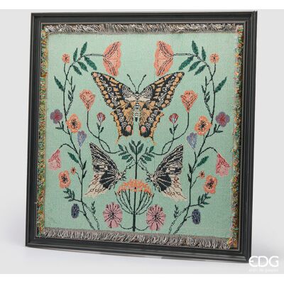 EDG Enzo De Gasperi Quadro Farfalle Quadrato 96 X 96 Cm Multicolor – Decorazione Parete Design Moderno Casa EDG Enzo De Gasperi Quadro Farfalle Quadrato 96 X 96 Cm Multicolor – Decorazione Parete Design Moderno Casa