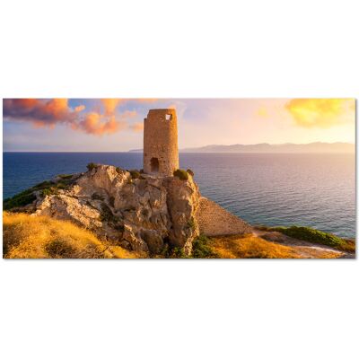 LUPIA Quadro Moderno Canvas Deep 65x143 Cm Cagliari Sella Del Diavolo Torre LUPIA Quadro Moderno Canvas Deep 65x143 Cm Cagliari Sella Del Diavolo Torre