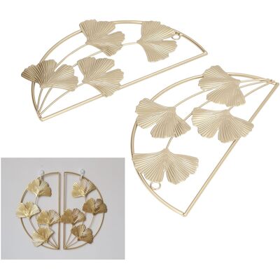 Infinite Decorazione Murale A Forma Di Foglia Di Ginkgo, Metallo Dorato, Stile Nordico, 2 Pezzi, 28,5 Cm, Cornice In Ferro Moderna E Minimalista, Placca Scultura 3d, Stanza Infinite Decorazione Murale A Forma Di Foglia Di Ginkgo, Metallo Dorato, Stile Nordico, 2 Pezzi, 28,5 Cm, Cornice In Ferro Moderna E Minimalista, Placca Scultura 3d, Stanza