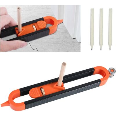 OEM Calibro Di Contorno Con Bloccaggio, Strumento Di Contorno, Righello Di Misurazione Per La Lavorazione Del Legno, Strumento Di Copia Di Contorno Irregolare, Regalo Da Falegname OEM Calibro Di Contorno Con Bloccaggio, Strumento Di Contorno, Righello Di Misurazione Per La Lavorazione Del Legno, Strumento Di Copia Di Contorno Irregolare, Regalo Da Falegname