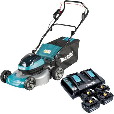 Makita Tosaerba A Batteria Dlm 466 Pg4 36 V (2x 18 V) 46 Cm Brushless + 4 Batterie Da 6,0 Ah + Caricabatterie Makita Tosaerba A Batteria Dlm 466 Pg4 36 V (2x 18 V) 46 Cm Brushless + 4 Batterie Da 6,0 Ah + Caricabatterie