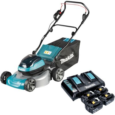 Makita Tosaerba A Batteria Dlm 466 Pm4 36 V (2x 18 V) 46 Cm Brushless + 4 Batterie Da 4,0 Ah + Caricabatterie Makita Tosaerba A Batteria Dlm 466 Pm4 36 V (2x 18 V) 46 Cm Brushless + 4 Batterie Da 4,0 Ah + Caricabatterie