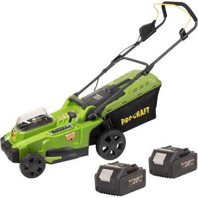Procraft Tosaerba A Batteria Plm20bb 40 V (2x 20 V) 370 Mm Brushless + 2 Batterie 4,0 Ah - Senza Caricabatterie Procraft Tosaerba A Batteria Plm20bb 40 V (2x 20 V) 370 Mm Brushless + 2 Batterie 4,0 Ah - Senza Caricabatterie