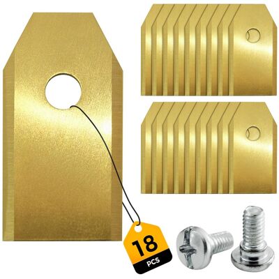 OEM Set Di 18 Lame Di Ricambio Per Rasaerba Robotizzati, Compatibili Con Rasaerba Robotizzati Hu-sqvarna Auto-mower E Segway Navimow OEM Set Di 18 Lame Di Ricambio Per Rasaerba Robotizzati, Compatibili Con Rasaerba Robotizzati Hu-sqvarna Auto-mower E Segway Navimow