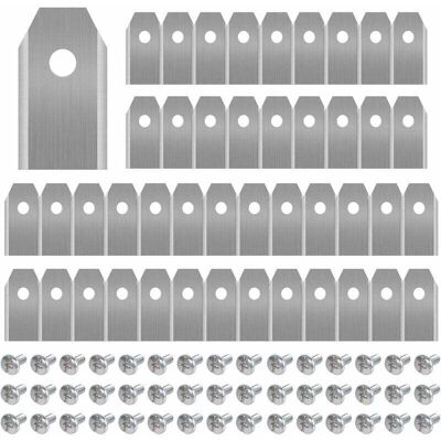 OEM 45 Lame Di Ricambio In Titanio Per Tosaerba, Compatibili Con Tutti I Modelli Husqvarna Automower, Gardena E Yardforce Robotic Rasaerba, Resistenti (3g / 0,75mm) Con Viti. OEM 45 Lame Di Ricambio In Titanio Per Tosaerba, Compatibili Con Tutti I Modelli Husqvarna Automower, Gardena E Yardforce Robotic Rasaerba, Resistenti (3g / 0,75mm) Con Viti.