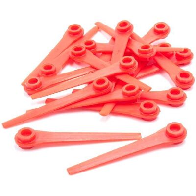 VHBW 20x Lama Di Ricambio Compatibile Con Gardena Comfort-cut Li18/23r 9825, Li18/23r 9825-20 Tagliabordi - Rosso, In Plastica - VHBW 20x Lama Di Ricambio Compatibile Con Gardena Comfort-cut Li18/23r 9825, Li18/23r 9825-20 Tagliabordi - Rosso, In Plastica -