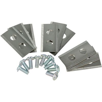 VHBW 9x Lama Di Ricambio Sostituisce Worx Wa0789 Per Tagliaerba - Argento, In Acciaio VHBW 9x Lama Di Ricambio Sostituisce Worx Wa0789 Per Tagliaerba - Argento, In Acciaio