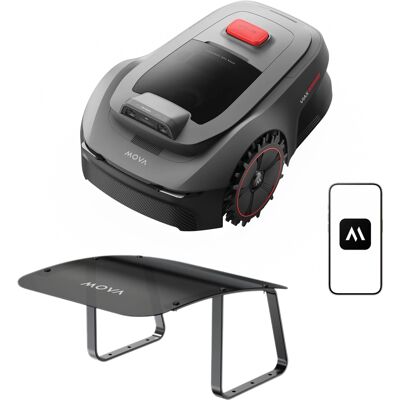 MOVA Viax 250 Kit – Robot Tagliaerba Fino A 250 M², Autonomia 50 Min, Ai Ultraeyes™, Percorso A U, Garage Incluso MOVA Viax 250 Kit – Robot Tagliaerba Fino A 250 M², Autonomia 50 Min, Ai Ultraeyes™, Percorso A U, Garage Incluso