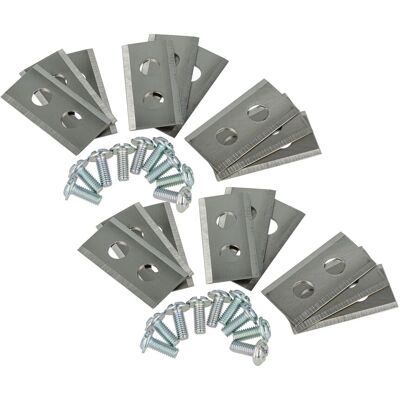 VHBW 18x Lama Di Ricambio Sostituisce Worx Wa0789 Per Tagliaerba - Argento, In Acciaio VHBW 18x Lama Di Ricambio Sostituisce Worx Wa0789 Per Tagliaerba - Argento, In Acciaio