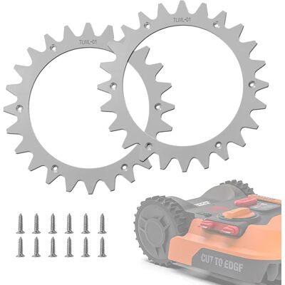 OEM Punte Di Ricambio In Acciaio Inossidabile Per Modelli Worx Lan-droid S/m, Trazione Migliorata Per Robot Tosaerba Con 12 Viti, Dimensione Ruota 205 Mm OEM Punte Di Ricambio In Acciaio Inossidabile Per Modelli Worx Lan-droid S/m, Trazione Migliorata Per Robot Tosaerba Con 12 Viti, Dimensione Ruota 205 Mm