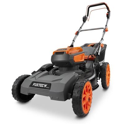 FUXTEC E2rm46proset Tagliaerba A Batteria Trazionato 40v, Motore Brushless 1200w, Taglio 46 Cm, Trazione Regolabile, 2 Batterie 5ah FUXTEC E2rm46proset Tagliaerba A Batteria Trazionato 40v, Motore Brushless 1200w, Taglio 46 Cm, Trazione Regolabile, 2 Batterie 5ah