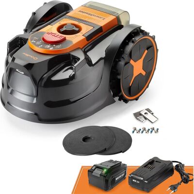 Lawnmaster Ocumow® Robot Tagliaerba Senza Filo Perimetrale Fino A 250 M², Navigazione Visiva, Taglio Sistematico Con Percorsi Paralleli, Rilevamento Automatico Degli Ostacoli, Drop & Mow Lawnmaster Ocumow® Robot Tagliaerba Senza Filo Perimetrale Fino A 250 M², Navigazione Visiva, Taglio Sistematico Con Percorsi Paralleli, Rilevamento Automatico Degli Ostacoli, Drop & Mow