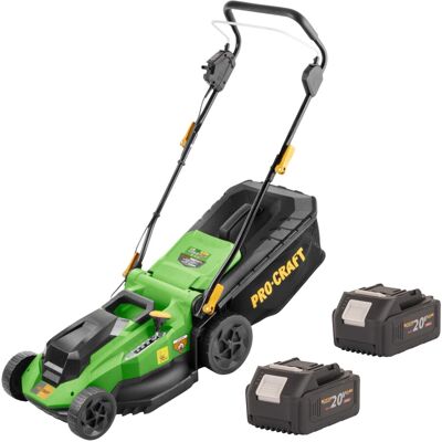 Procraft Tosaerba A Batteria Plm21bb 40 V (2x 20 V) 380 Mm Brushless + 2x Batteria 4,0 Ah - Senza Caricabatterie Procraft Tosaerba A Batteria Plm21bb 40 V (2x 20 V) 380 Mm Brushless + 2x Batteria 4,0 Ah - Senza Caricabatterie