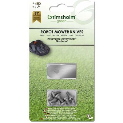 Flymo Set Coltelli Con 9 Coltelli Di Ricambio E 9 Viti Automower Flymo Set Coltelli Con 9 Coltelli Di Ricambio E 9 Viti Automower