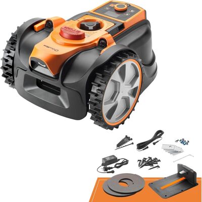 Lawnmaster Ocumow® Amb16i-500 Tagliaerba Robot Con Navigazione Tramite Telecamera, App E Stazione Di Ricarica. Ricarica Automatica. Senza Cavo Perimetrale. Controllo Lcd. Drop & Mow Per Più Prati Lawnmaster Ocumow® Amb16i-500 Tagliaerba Robot Con Navigazione Tramite Telecamera, App E Stazione Di Ricarica. Ricarica Automatica. Senza Cavo Perimetrale. Controllo Lcd. Drop & Mow Per Più Prati