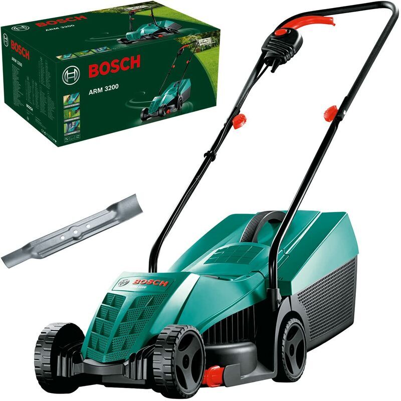 Bosch Home And Garden Rasaerba Elettrico Arm 3200, 1200 w, Larghezza Di Taglio 32 Cm, Verde -