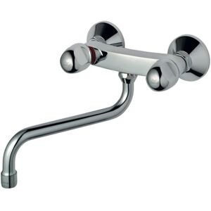 Ideal Standard - Miscelatore Cucina Due Comandi A Parete Alpha Dn 15 Cromo Ideal Standard - Miscelatore Cucina Due Comandi A Parete Alpha Dn 15 Cromo