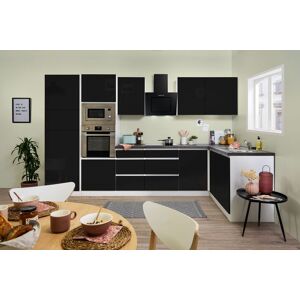 Respekta Cucina Angolo Cucina Senza Maniglie Nero Lorena 345 X 172 Cm Respekta Cucina Angolo Cucina Senza Maniglie Nero Lorena 345 X 172 Cm