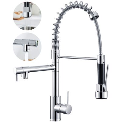 AURALUM MAX - Auralum Rubinetto Cucina Miscelatore Ad Alta Pressione Con Doccetta Estraibile Con Molla Miscelatore Monocomando Lavello Acqua Fredda E Calda 360 Grado AURALUM MAX - Auralum Rubinetto Cucina Miscelatore Ad Alta Pressione Con Doccetta Estraibile Con Molla Miscelatore Monocomando Lavello Acqua Fredda E Calda 360 Grado