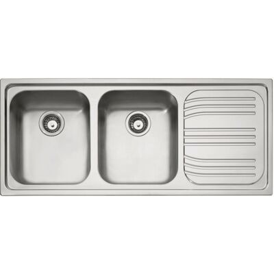 Franke Lavello Da Cucina Radar Rrx 621 In Acciaio Inox, 2 Vasche Con Gocciolatoio A Destra, Dimensioni 1160x500 Mm, Lavello Ad Incasso Rettangolare Franke Lavello Da Cucina Radar Rrx 621 In Acciaio Inox, 2 Vasche Con Gocciolatoio A Destra, Dimensioni 1160x500 Mm, Lavello Ad Incasso Rettangolare