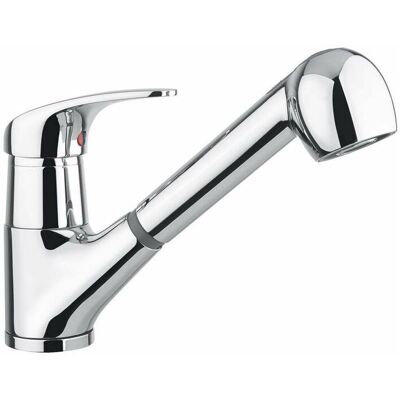 IDRAL Miscelatore Monocomando Per Lavello Con Doccetta Estraibile 02451/ln Cromato - Ottone IDRAL Miscelatore Monocomando Per Lavello Con Doccetta Estraibile 02451/ln Cromato - Ottone