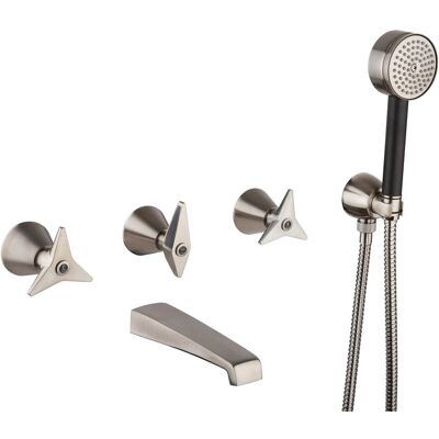 MAMOLI Miscelatore Vasca Ad Incasso A Tre Fori In Colore Pvd Inox Spazzolato Gio Ponti 2519fr14002f Pvd Acciaio MAMOLI Miscelatore Vasca Ad Incasso A Tre Fori In Colore Pvd Inox Spazzolato Gio Ponti 2519fr14002f Pvd Acciaio