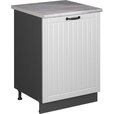 Vicco Mobile Lavello Cucina Fame-line, Bianco Rustico/antracite, 60 Cm, Vicco Mobile Lavello Cucina Fame-line, Bianco Rustico/antracite, 60 Cm,