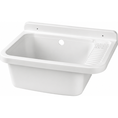 SCHLÄFER 9610100 - Pilozzo A Parete In Resina Bianco 50x35x24 Cm Con Sifone Di Scarico E Piletta, Lavatoio Lavapanni Per Interno Ed Esterno, Lavello Resistente Agli Acidi Di Uso Comune SCHLÄFER 9610100 - Pilozzo A Parete In Resina Bianco 50x35x24 Cm Con Sifone Di Scarico E Piletta, Lavatoio Lavapanni Per Interno Ed Esterno, Lavello Resistente Agli Acidi Di Uso Comune