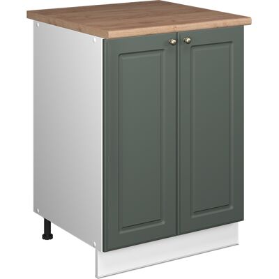 Vicco Mobile Lavello Cucina Fame-line, Verde-oro Rustico/bianco, 60 Cm, Vicco Mobile Lavello Cucina Fame-line, Verde-oro Rustico/bianco, 60 Cm,