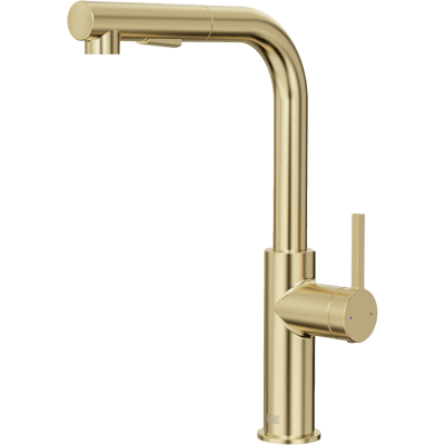 ESSEBAGNO Pure Ii Miscelatore Per Lavabo Con Doccetta Estraibile In Oro Spazzolato ESSEBAGNO Pure Ii Miscelatore Per Lavabo Con Doccetta Estraibile In Oro Spazzolato