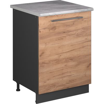 Vicco Mobile Lavello Cucina Fame-line, Rovere Dorato/antracite, 60 Cm, Vicco Mobile Lavello Cucina Fame-line, Rovere Dorato/antracite, 60 Cm,