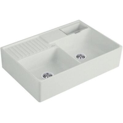 Villeroy & Boch - Lavello da Cucina Grigio Chiaro - Tradizione, CeramicPlus, 2 Vasche Villeroy & Boch - Lavello da Cucina Grigio Chiaro - Tradizione, CeramicPlus, 2 Vasche