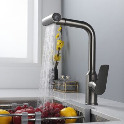 OEM Rubinetto Da Cucina Con Spruzzatore Estraibile, Cascata Nera, Rubinetti Per Lavello Da Cucina Regolabili In Altezza, Miscelatore Per Lavabo Girevole A 360°, Rubinetto Per Lavabo Moderno OEM Rubinetto Da Cucina Con Spruzzatore Estraibile, Cascata Nera, Rubinetti Per Lavello Da Cucina Regolabili In Altezza, Miscelatore Per Lavabo Girevole A 360°, Rubinetto Per Lavabo Moderno