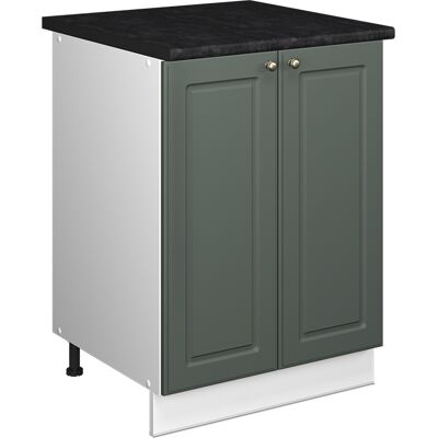 Vicco Mobile Lavello Cucina Fame-line, Verde-oro Rustico/bianco, 60 Cm, Vicco Mobile Lavello Cucina Fame-line, Verde-oro Rustico/bianco, 60 Cm,