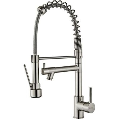 OEM Rubinetto Da Cucina, Rubinetto Per Lavello Con Doccetta Estraibile, 2 Funzioni, Beccuccio Girevole A 360°, Rubinetto Per Lavello - Argento Spazzolato OEM Rubinetto Da Cucina, Rubinetto Per Lavello Con Doccetta Estraibile, 2 Funzioni, Beccuccio Girevole A 360°, Rubinetto Per Lavello - Argento Spazzolato