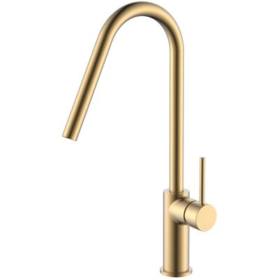 IMEX Rubinetto Monocomando Da Cucina Modello Kenia Colore Oro Finitura Spazzolata [ IMEX Rubinetto Monocomando Da Cucina Modello Kenia Colore Oro Finitura Spazzolata [