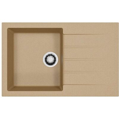 ALVEUS Cadit - Lavello In Granito 79x50 Cm, Quick-close, Clay 1148855 ALVEUS Cadit - Lavello In Granito 79x50 Cm, Quick-close, Clay 1148855