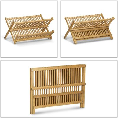 HELLOSHOP26 Scolapiatti Pieghevole In Bambù Per Piatti E Posate 40 X 30 X 15 Cm In Bambù Naturale 130003357 HELLOSHOP26 Scolapiatti Pieghevole In Bambù Per Piatti E Posate 40 X 30 X 15 Cm In Bambù Naturale 130003357