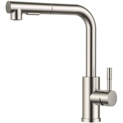 HABITEX Rubinetto Cucina Con Doccetta Estraibile 360°, 2 Modalità Spray, Miscelatore Freddo/caldo In Acciaio Inossidabile HABITEX Rubinetto Cucina Con Doccetta Estraibile 360°, 2 Modalità Spray, Miscelatore Freddo/caldo In Acciaio Inossidabile