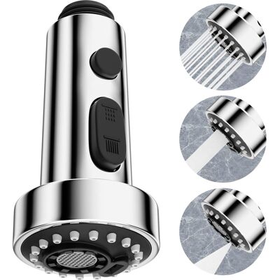 HABITEX 3 Modalità Testa Rubinetto Cucina Sostituzione, Doccetta Retrattile Miscelatore Cucina Universale G1/2, Rubinetto Cucina Orientabile 360°, Doccetta Lavello Cucina Sostituzione Filettatura Maschio HABITEX 3 Modalità Testa Rubinetto Cucina Sostituzione, Doccetta Retrattile Miscelatore Cucina Universale G1/2, Rubinetto Cucina Orientabile 360°, Doccetta Lavello Cucina Sostituzione Filettatura Maschio