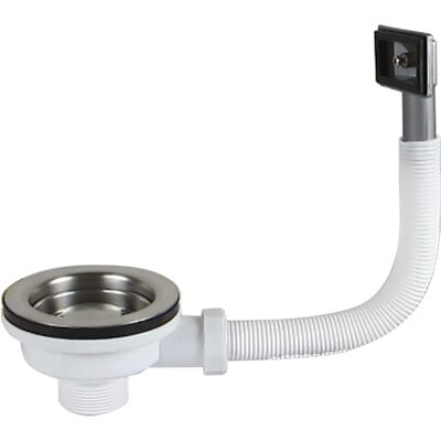 HABITEX Lavello Da Cucina 114 Mm Con Scolapiatti, Sifone A Griglia E Troppopieno Xk267ge HABITEX Lavello Da Cucina 114 Mm Con Scolapiatti, Sifone A Griglia E Troppopieno Xk267ge