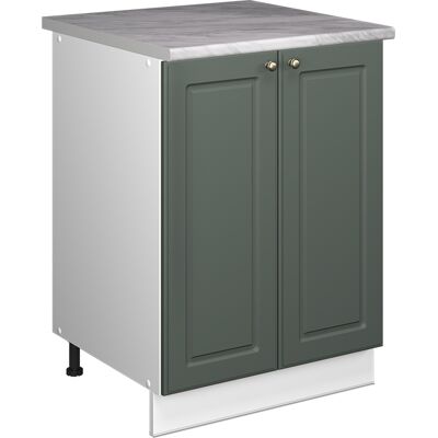 Vicco Mobile Lavello Cucina Fame-line, Verde-oro Rustico/bianco, 60 Cm, Vicco Mobile Lavello Cucina Fame-line, Verde-oro Rustico/bianco, 60 Cm,