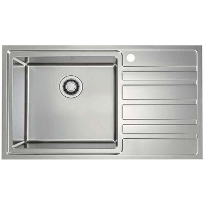 ALVEUS Rando - Lavello 86x50 Cm, Quick-close, Acciaio Inox 1149528 ALVEUS Rando - Lavello 86x50 Cm, Quick-close, Acciaio Inox 1149528